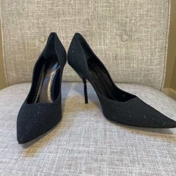 Giorgio Armani Shoes - Giorgio Armani Black Crystal Sparkle Pumps Size 41